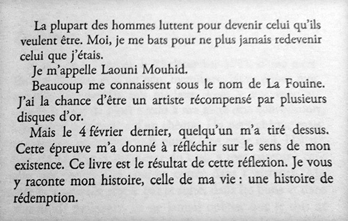 La Fouine - Drole de parcours - Le Livre